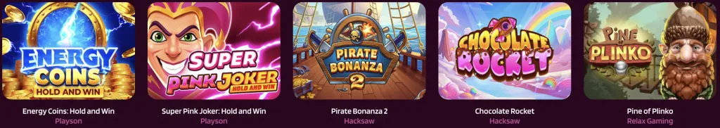 Een spelaanbod boordevol populaire titels