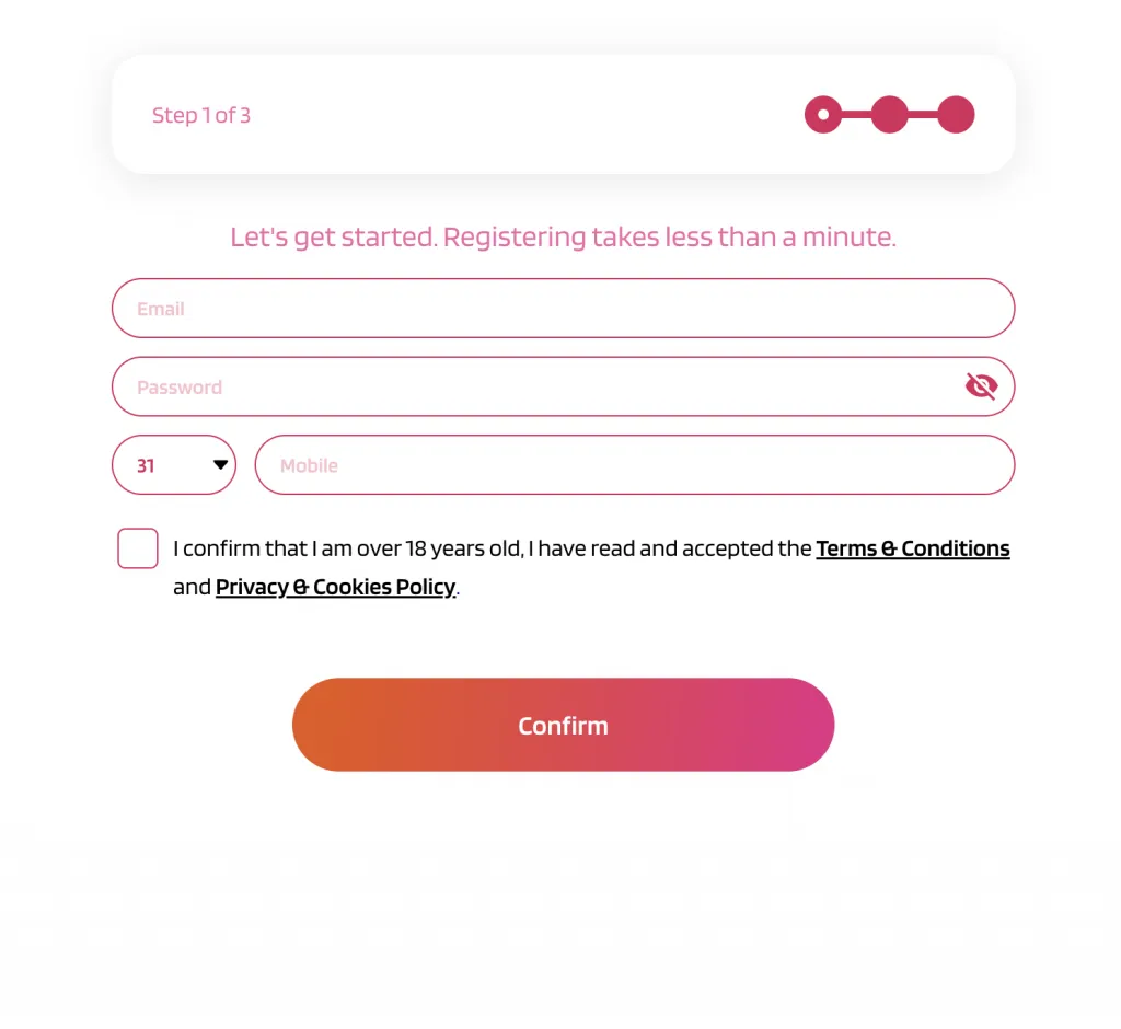 Stappenplan: Een account aanmaken bij HappySpins Casino